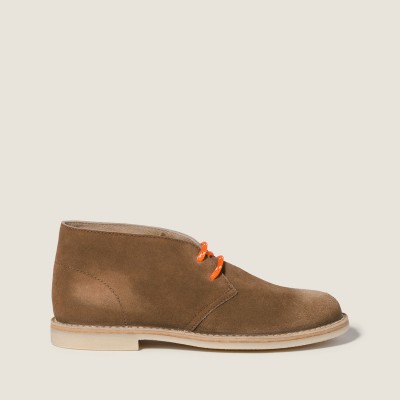 Miu Miu Delave Suede Chukka Boots Cinnamon MM261291