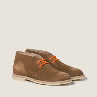 Miu Miu Delave Suede Chukka Boots Cinnamon MM261291 Miu Miu Delave Suede Chukka Boots Cinnamon MM261291