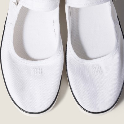 Miu Miu Drill Ballerinas White MM261002