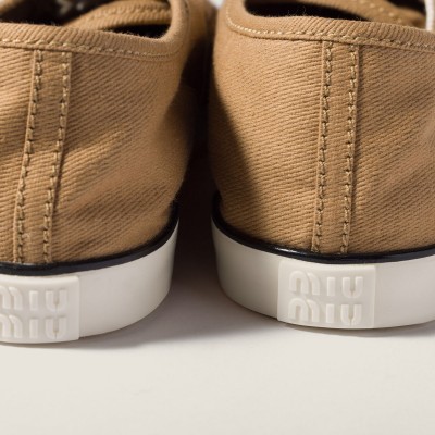 Miu Miu Drill Sneakers Malt Beige MM261230