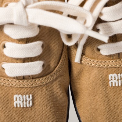 Miu Miu Drill Sneakers Malt Beige MM261230