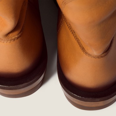 Miu Miu Foule Leather Booties Light Tan MM261067