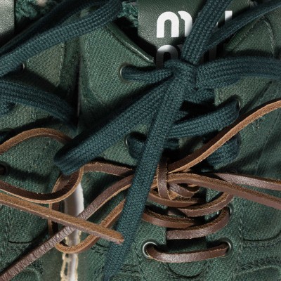Miu Miu Gymnasium Gabardine Sneakers Bottle Green MM261260
