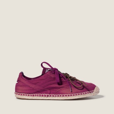 Miu Miu Gymnasium Gabardine Sneakers Burgundy MM261261