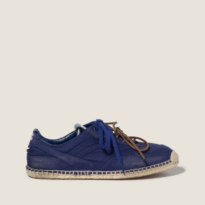 Miu Miu Gymnasium Gabardine Sneakers Ink Blue MM261262 Miu Miu Gymnasium Gabardine Sneakers Ink Blue MM261262