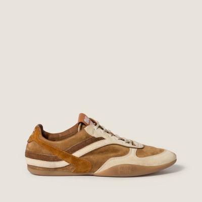 Miu Miu Gymnasium Suede Sneakers Cinnamon Amber MM261255 Miu Miu Gymnasium Suede Sneakers Cinnamon Amber MM261255