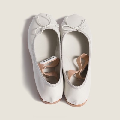Miu Miu Leather Ballerinas Ice MM261014