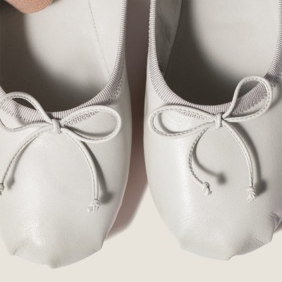 Miu Miu Leather Ballerinas Ice MM261014
