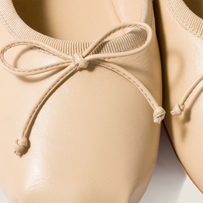 Miu Miu Leather Ballerinas Soy Green MM261015 Miu Miu Leather Ballerinas Soy Green MM261015