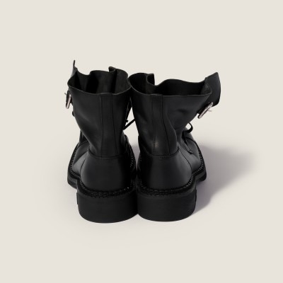 Miu Miu Leather Booties Black MM261064 Miu Miu Leather Booties Black MM261064