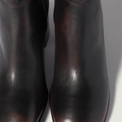Miu Miu Leather Boots Dark Brown MM261303