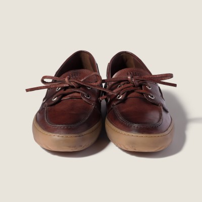 Miu Miu Leather Deck Shoes Coffee MM261078 Miu Miu Leather Deck Shoes Coffee MM261078