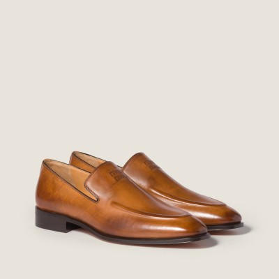 Miu Miu Leather Loafers Cognac MM261109 Miu Miu Leather Loafers Cognac MM261109