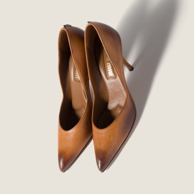 Miu Miu Leather Pumps Cognac MM261143