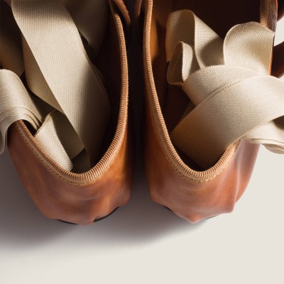 Miu Miu Nappa And Calf Leather Ballerinas Caramel MM261054