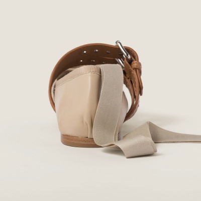 Miu Miu Nappa And Calf Leather Ballerinas Cord MM261055