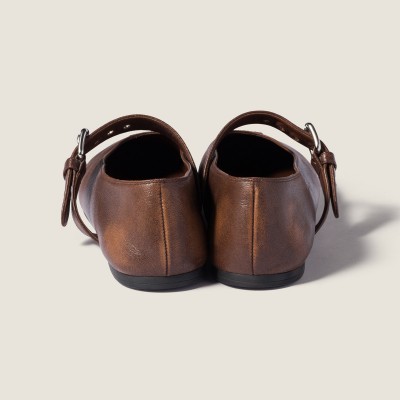 Miu Miu Nappa Leather Ballerinas Sienna MM261048