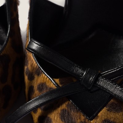 Miu Miu Printed Leather Slingback Pumps With Bow Honey MM261149 Miu Miu Printed Leather Slingback Pumps With Bow Honey MM261149