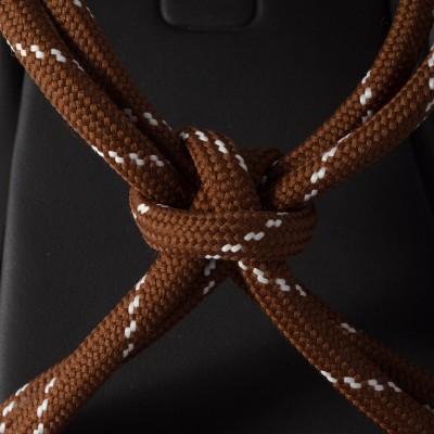 Miu Miu Riviere Cord And Leather Sandals Tobacco MM261159 Miu Miu Riviere Cord And Leather Sandals Tobacco MM261159