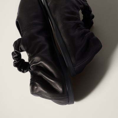 Miu Miu Ruches Nappa Leather Ballerinas Black MM261038 Miu Miu Ruches Nappa Leather Ballerinas Black MM261038