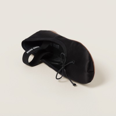 Miu Miu Satin Ballerinas Black MM261021