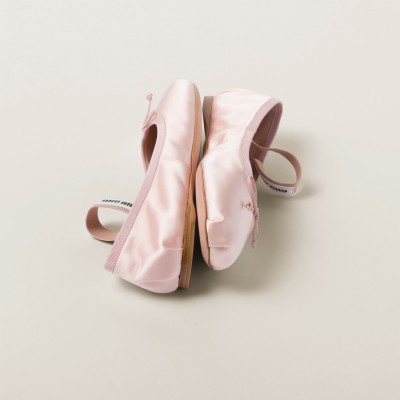 Miu Miu Satin Ballerinas Orchid Pink MM261023 Miu Miu Satin Ballerinas Orchid Pink MM261023