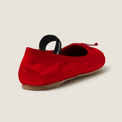 Miu Miu Satin Ballerinas Red MM261025