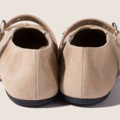 Miu Miu Suede Ballerinas Desert Beige MM261279