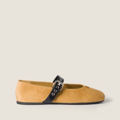 Miu Miu Suede Ballerinas Honey MM261051