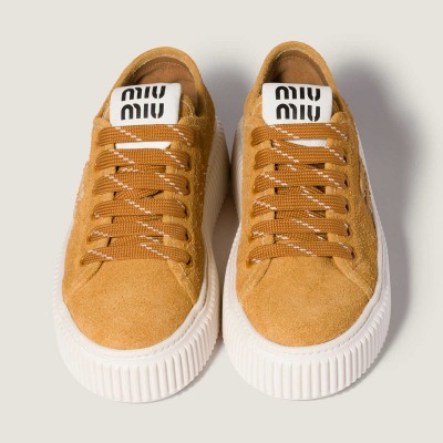 Miu Miu Suede Sneakers Light Tan MM261350