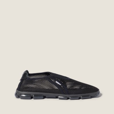 Miu Miu Technical Mesh Fabric Sneakers Black MM261234 Miu Miu Technical Mesh Fabric Sneakers Black MM261234