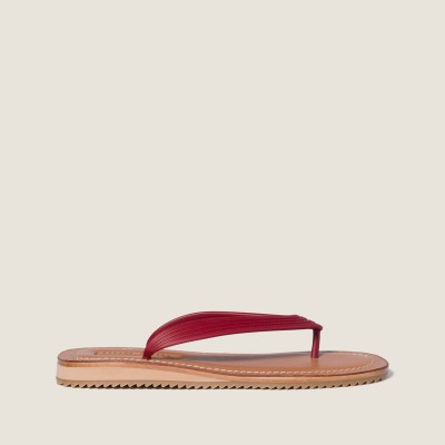 Miu Miu Thong Sandals Amaranth Red MM261151 Miu Miu Thong Sandals Amaranth Red MM261151