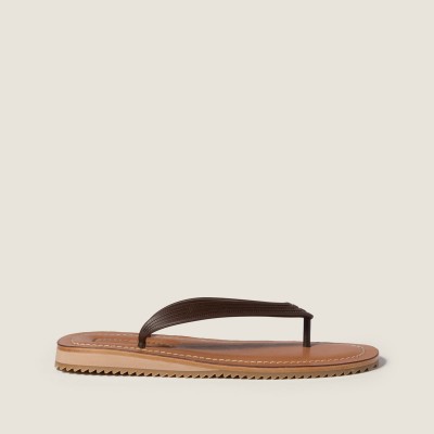Miu Miu Thong Sandals Dark Brown MM261152