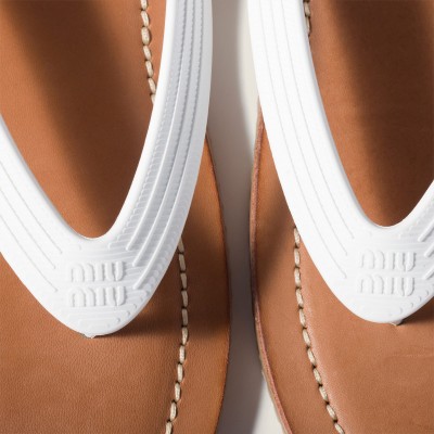 Miu Miu Thong Sandals White MM261153