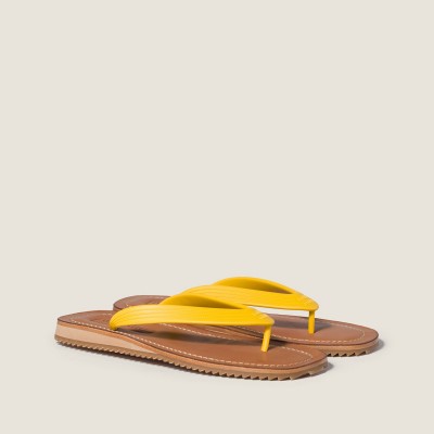 Miu Miu Thong Sandals Yellow MM261154 Miu Miu Thong Sandals Yellow MM261154