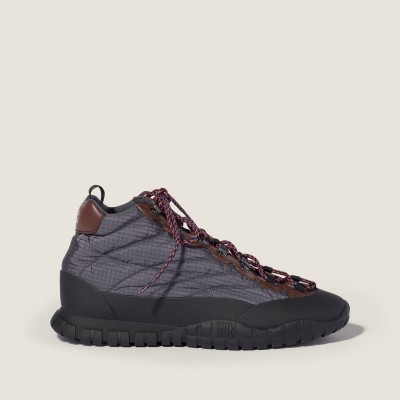 Miu Miu Tyre Technical Fabric Sneakers Hematite MM261366