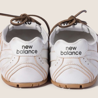 New Balance X Miu Miu 530 Sl Deco' Leather Ballerinas White MM261337 New Balance X Miu Miu 530 Sl Deco' Leather Ballerinas White MM261337