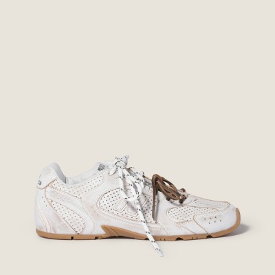 New Balance X Miu Miu 530 Sl Deco' Leather Sneakers White MM261128 New Balance X Miu Miu 530 Sl Deco' Leather Sneakers White MM261128