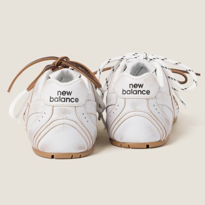 New Balance X Miu Miu 530 Sl Leather Sneakers White MM261130 New Balance X Miu Miu 530 Sl Leather Sneakers White MM261130