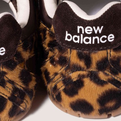 New Balance X Miu Miu 530 Sl Sneakers In Printed Leather And Technical Fabric Honey Brown MM261336