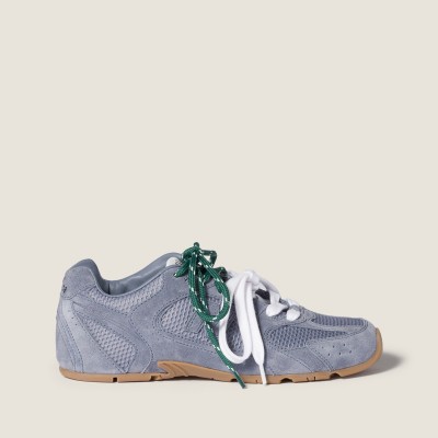 New Balance X Miu Miu 530 Sl Suede And Mesh Sneakers Periwinkle Blue MM261133 New Balance X Miu Miu 530 Sl Suede And Mesh Sneakers Periwinkle Blue MM261133