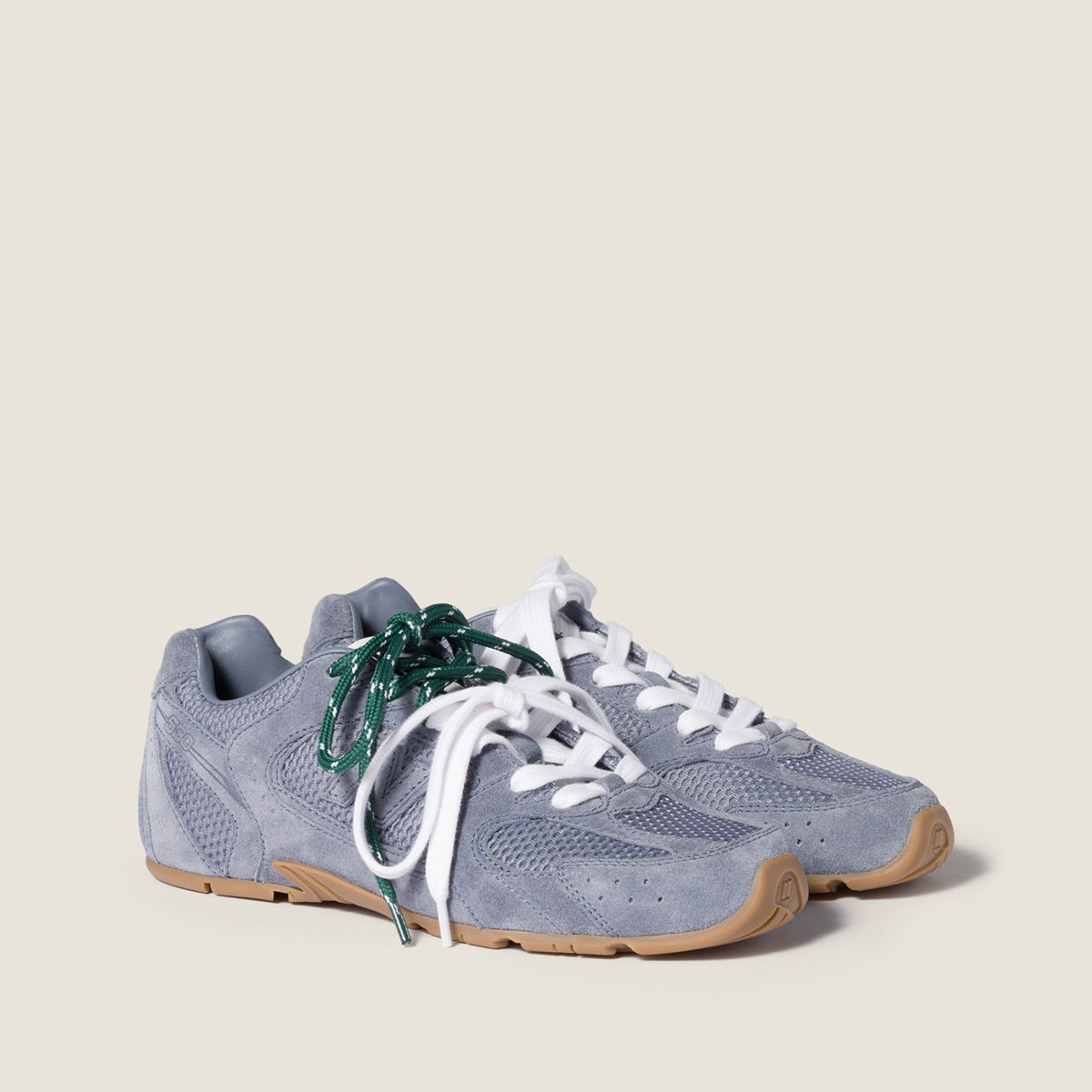 New Balance X Miu Miu 530 Sl Suede And Mesh Sneakers Periwinkle Blue MM261133 New Balance X Miu Miu 530 Sl Suede And Mesh Sneakers Periwinkle Blue MM261133